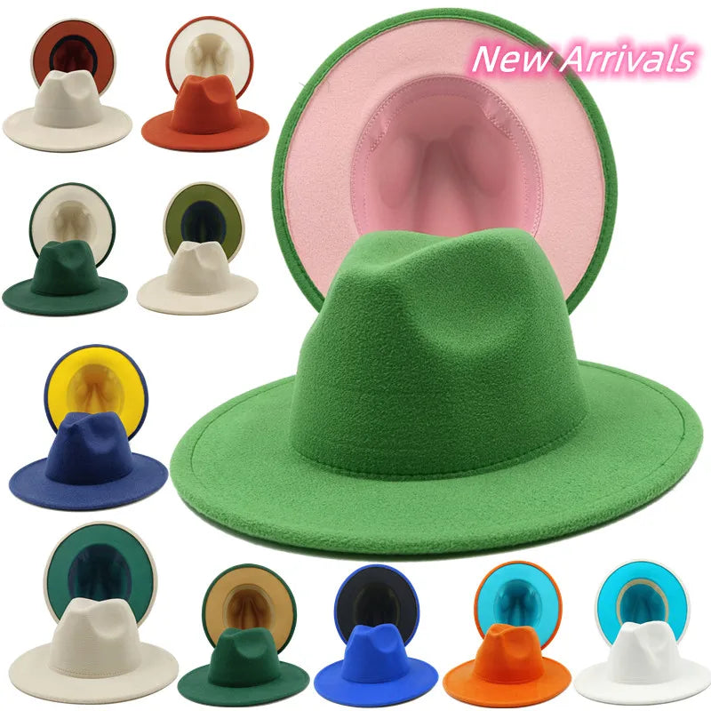 Fedoras with a Color Bottom