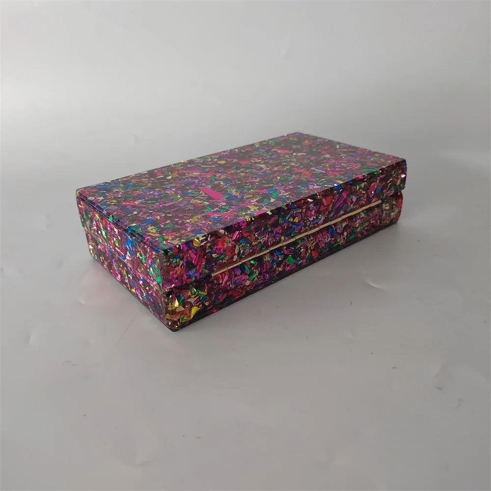 Colorful Glitter Messenger Bag