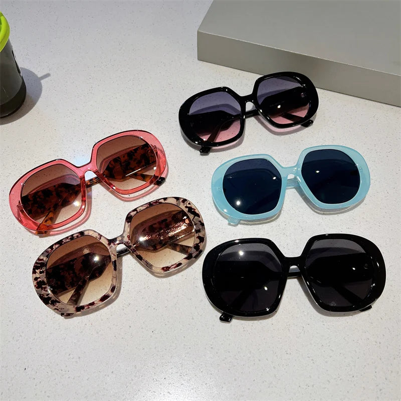 Oversized Round Sunglasses UV400 Eyewear