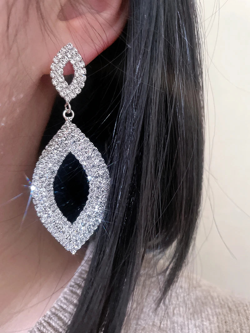 Rhinestone Dangle Earrings