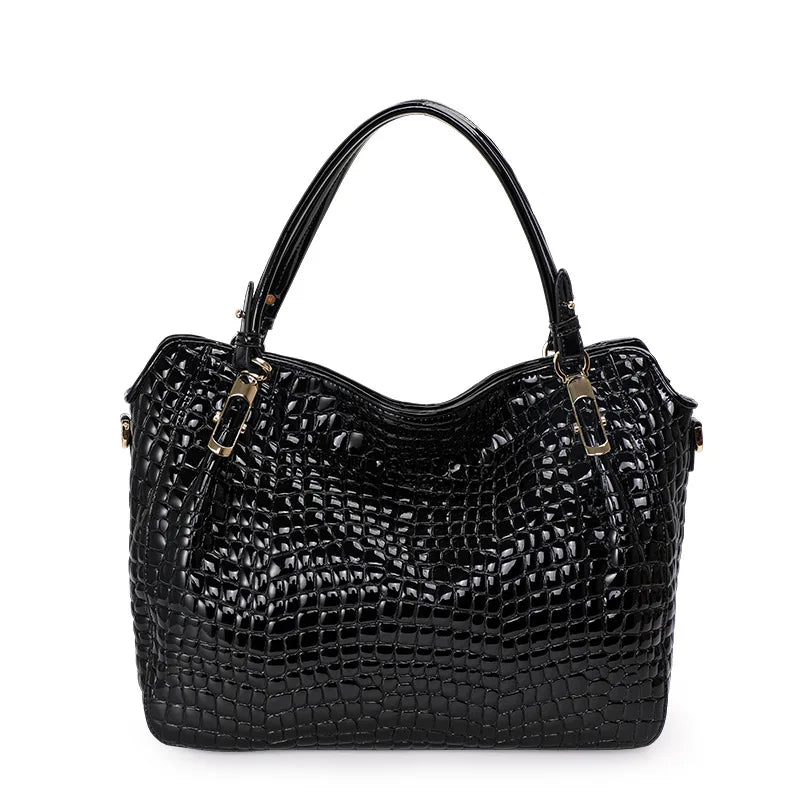 Crocodile Pattern Leather Shoulder Messenger Bags