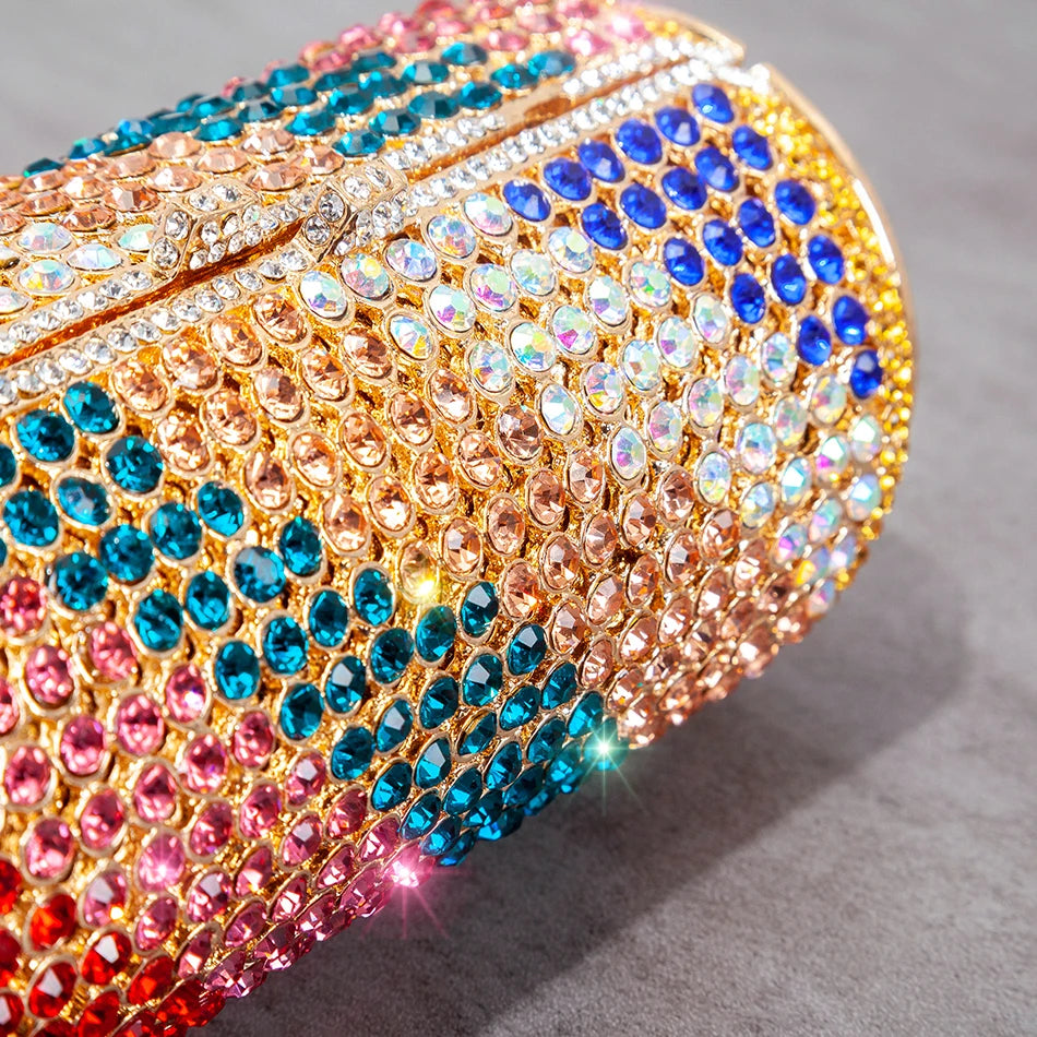 Coke Cans Diamond Evening Clutch Bag 2021 Novelty Soda Beer Cans Crystal Rhinestone Purses And Handbags Designer High Quality
