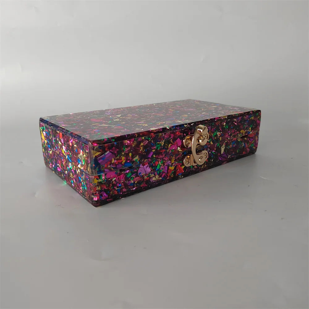 Colorful Glitter Messenger Bag