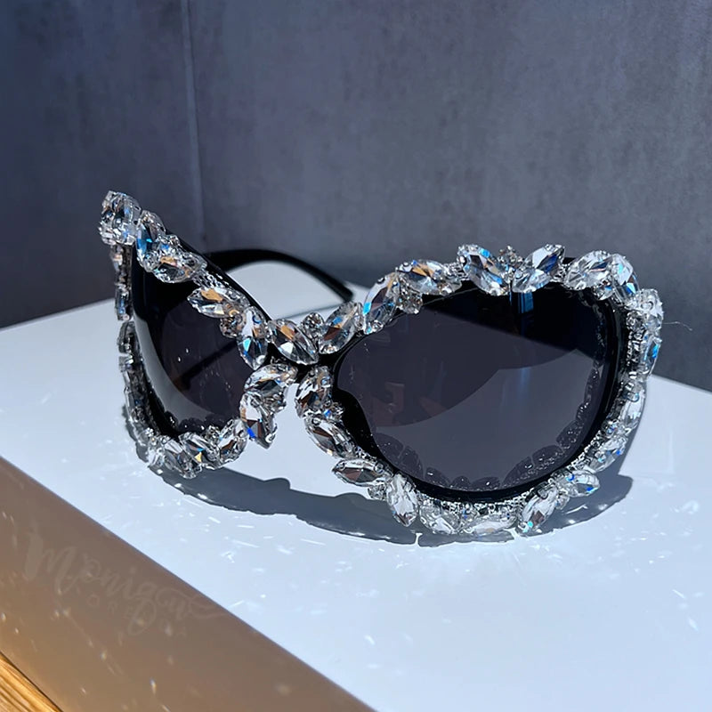 Diamond Oversized Punk Sunglasses