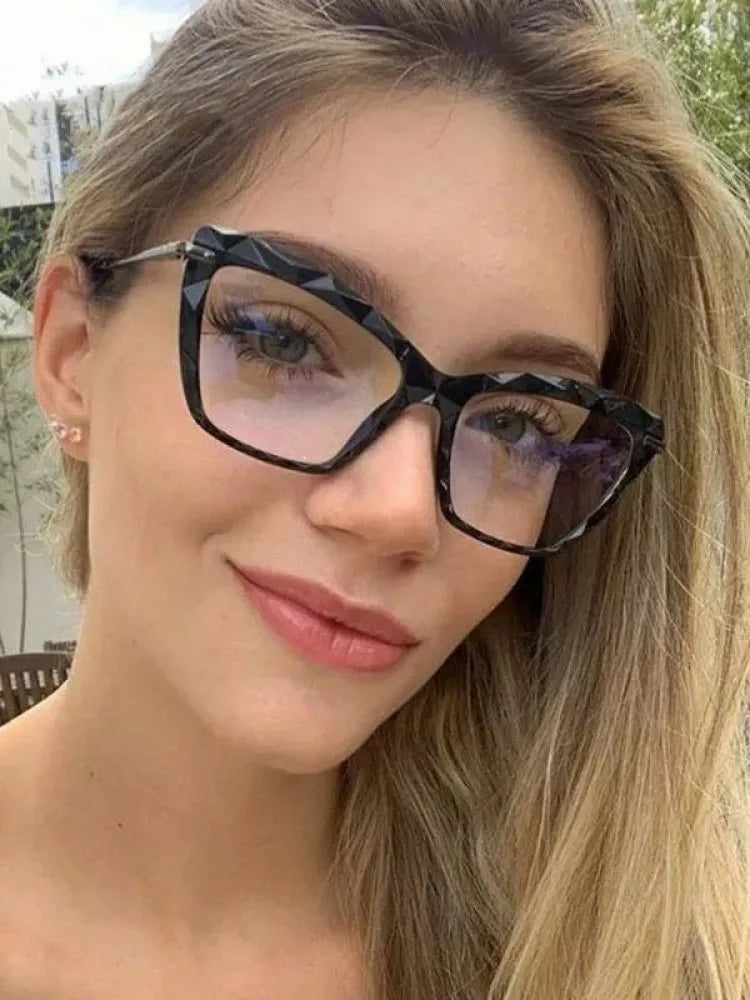 New Sexy Cat Eye Glasses Women Transparent Eyewear Brand Designer Vintage Clear Eyeglasses Optical Frame Oculos