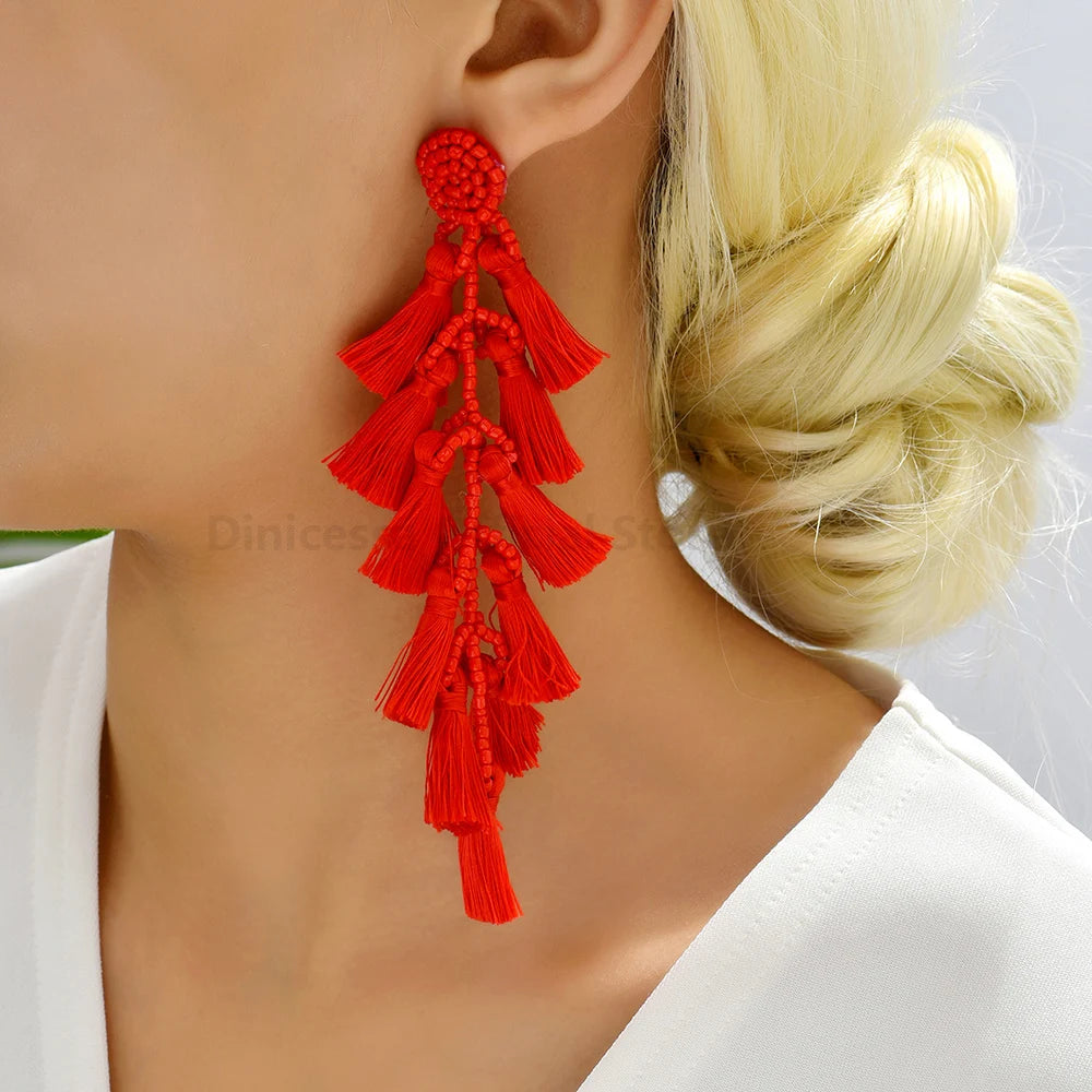 Fashion Ethnic Style Knot Weave Tassel
