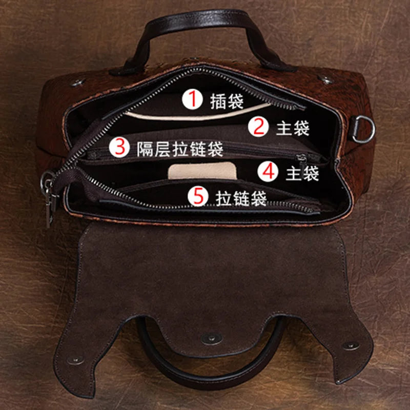 Genuine Leather Women Tote Messenger Shoulder Bag + Key Case Cowhide Luxury Female Top Handle Cross Body Bags Purse Handbag