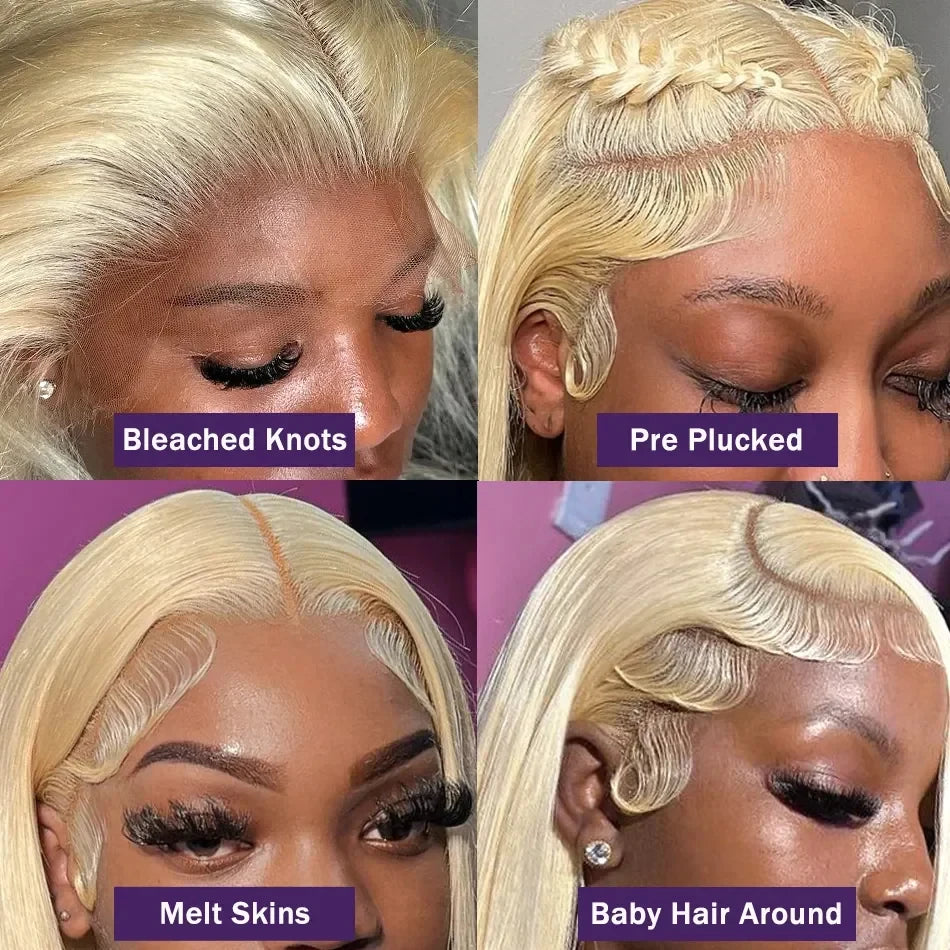 HD Lace Frontal 3X6 Hd Lace Wig 13X4 Blonde Lace Front Human Hair Glueless