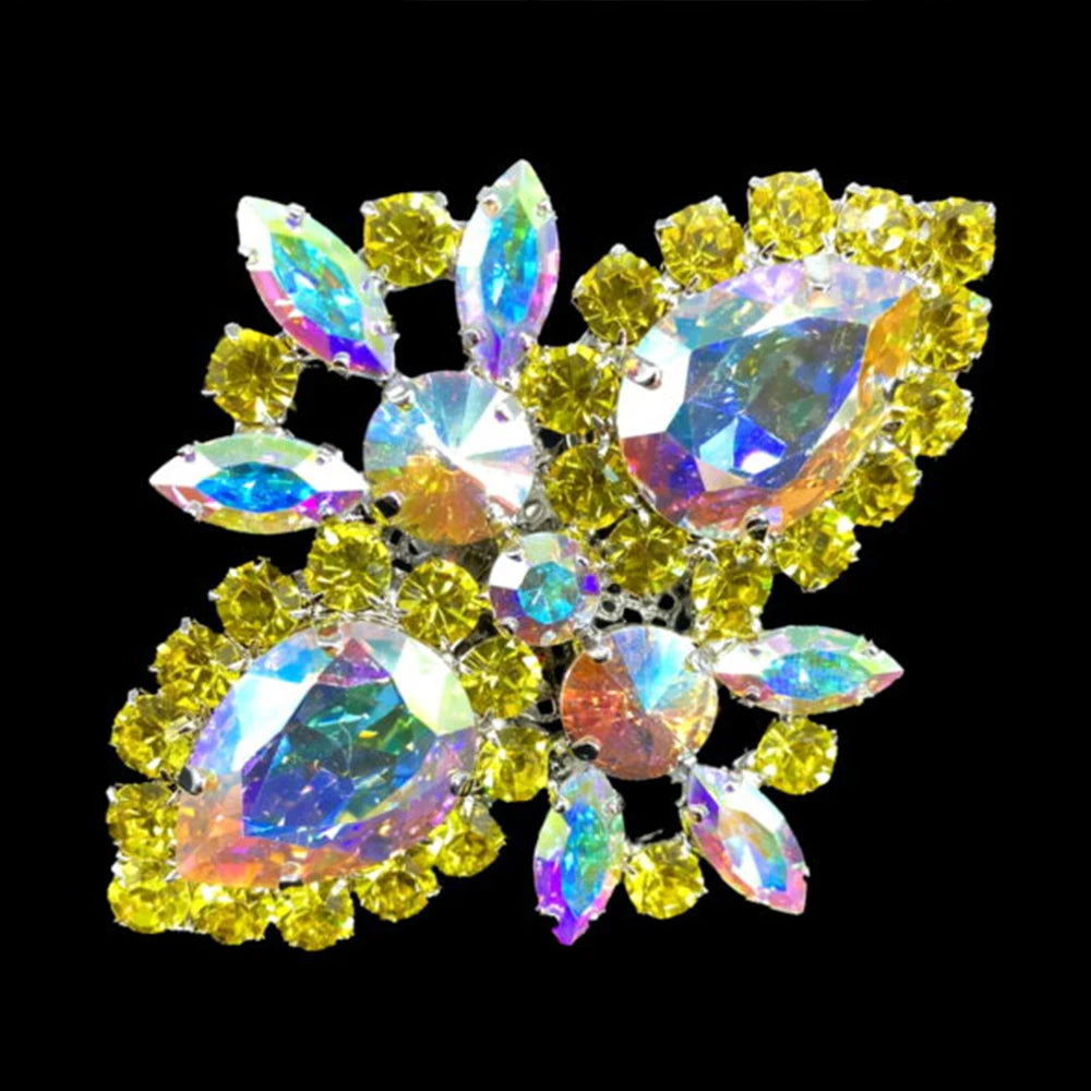 Exaggerated Colorful Large Rhinestone Ring