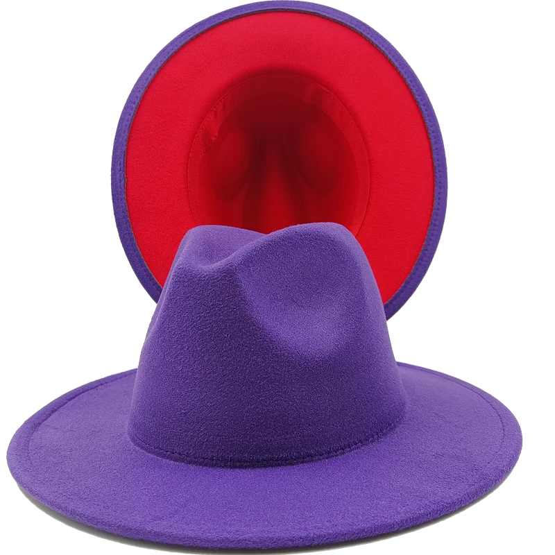 Fedoras with a Color Bottom