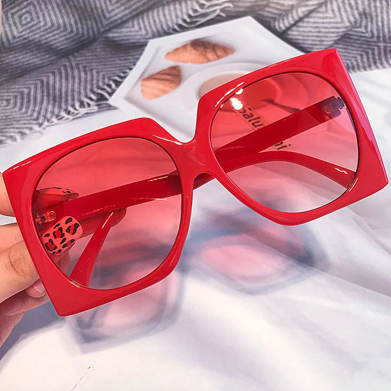 Unique Candy Color Square Sunglasses