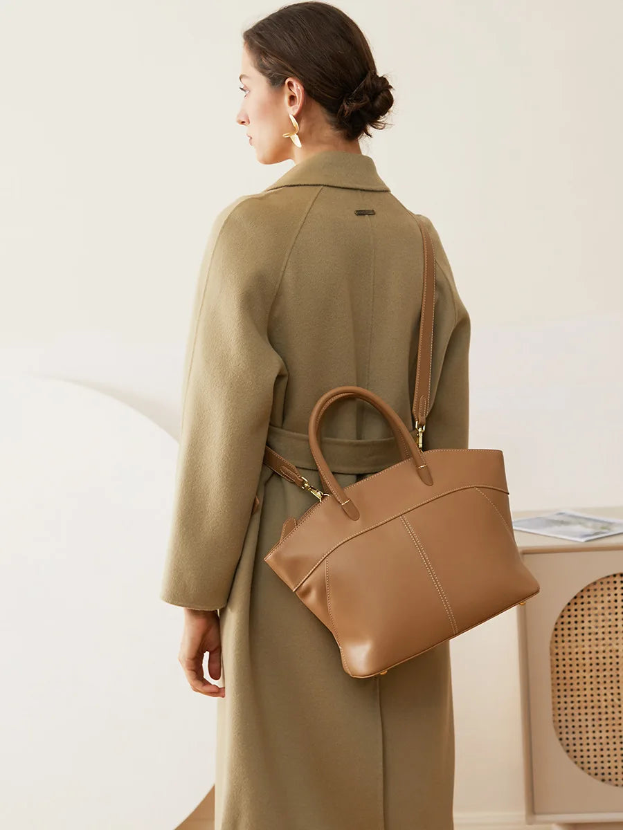 Genuine Leather Bucket Ladies Tote Bags