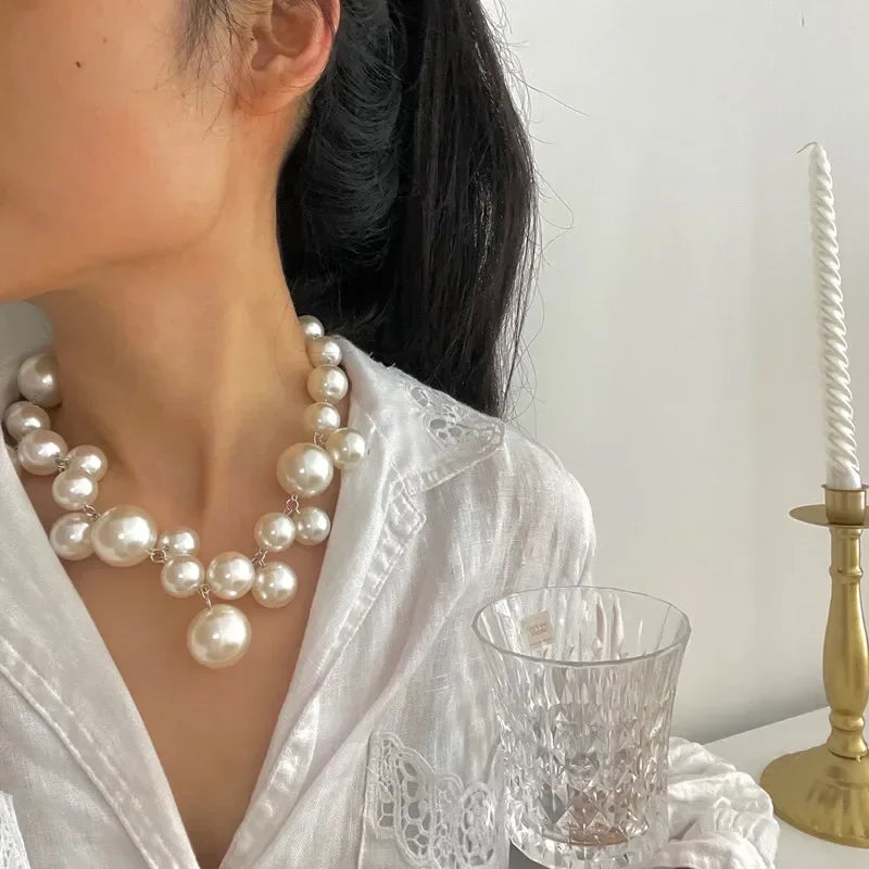 Pearl Necklace European And American Style Personality Fashion Necklace Ms Girl Travel Wedding Accessories 2023