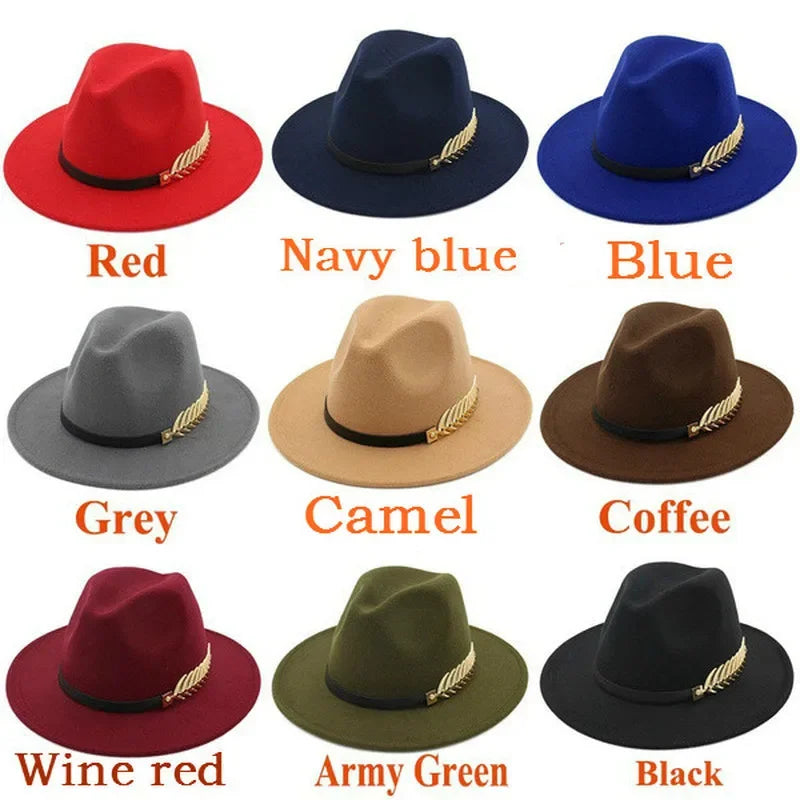 Fedora with Fashion Metal Accessory