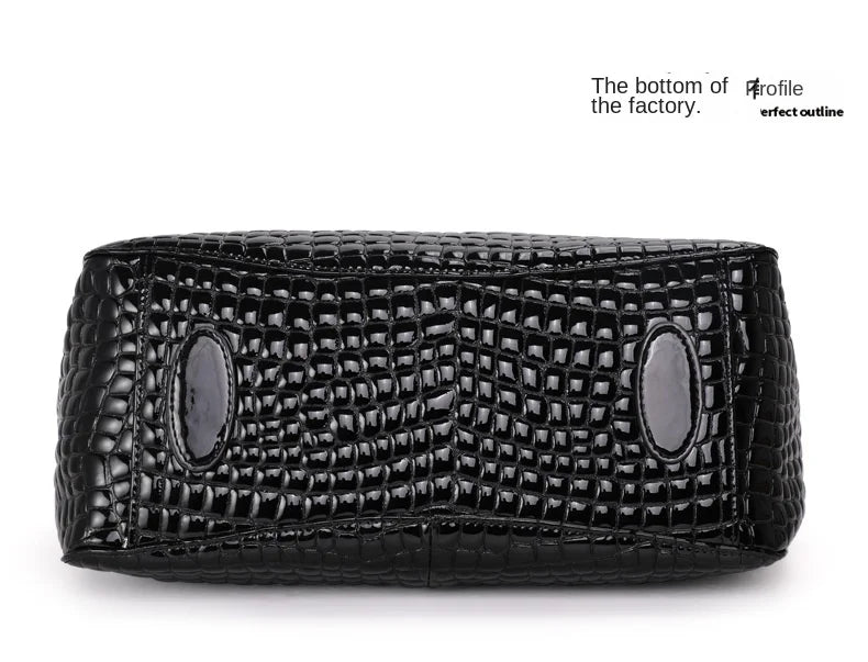 Crocodile Pattern Leather Shoulder Messenger Bags
