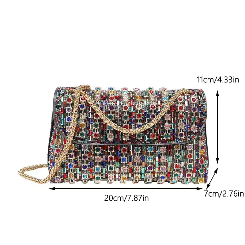 Luxury Designer Rhinestone Clutch
