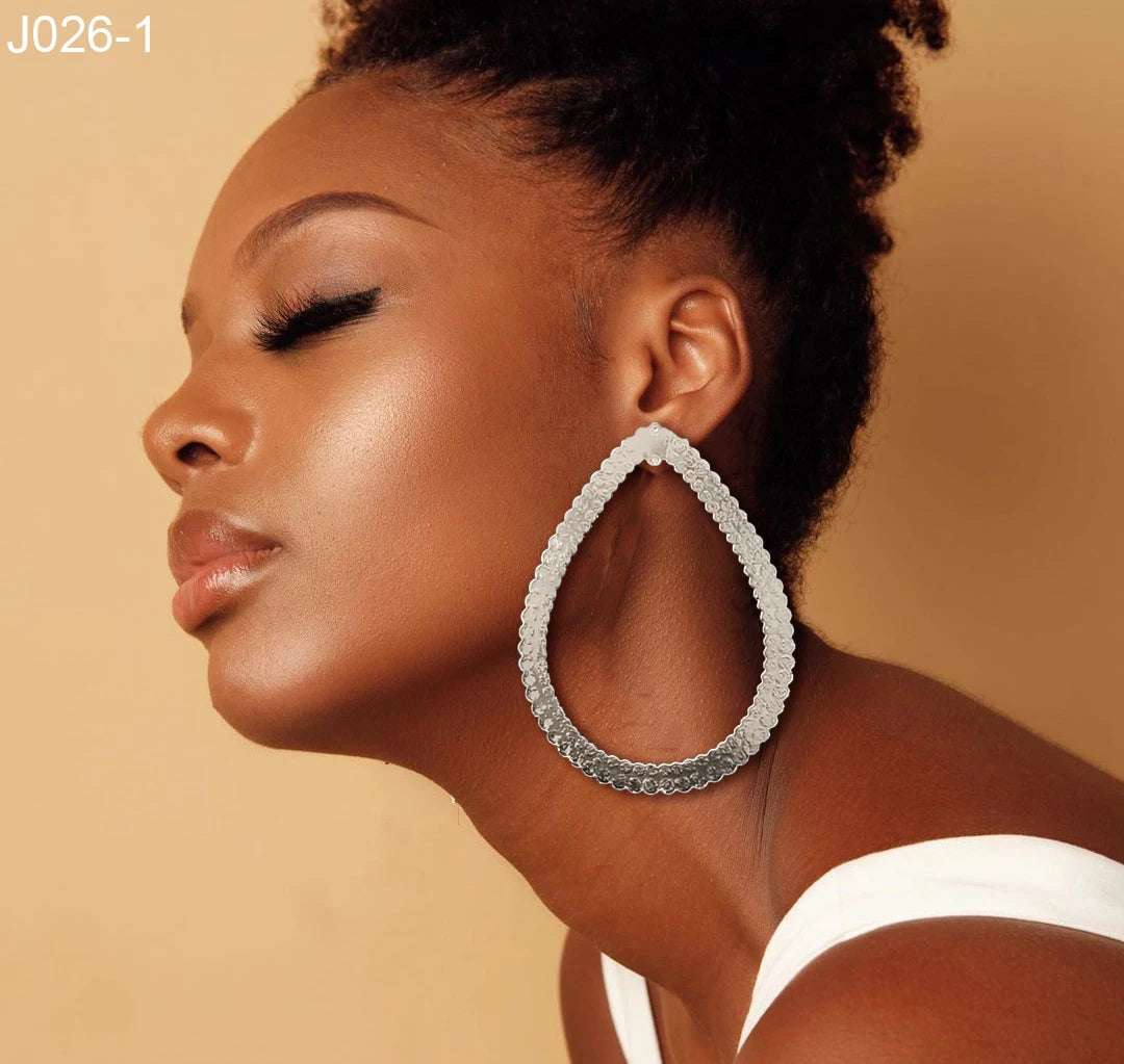 Trendy Geometric Big Hoop Earrings For Women Large Square Earrings Gold Color Statement Earring Jewelry