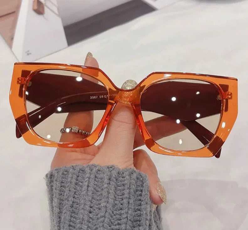 Square Sunglasses Orange Punk