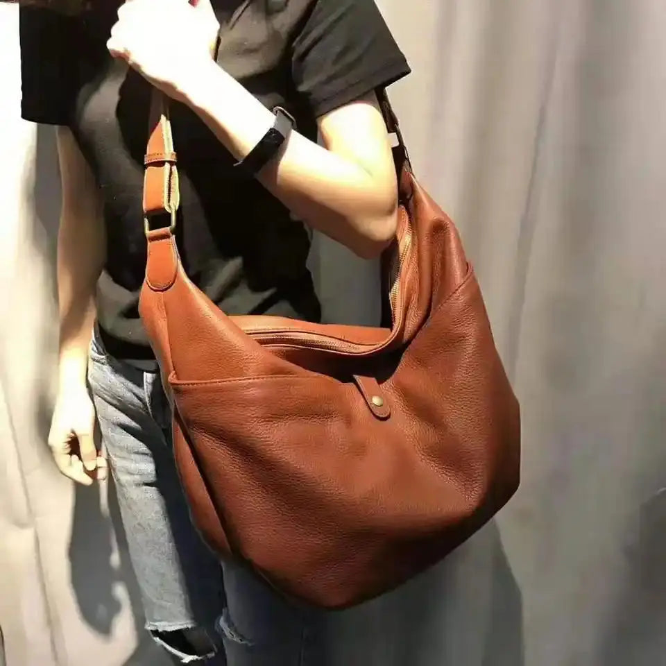Genuine Leather Large Capacity Shoulder Bags