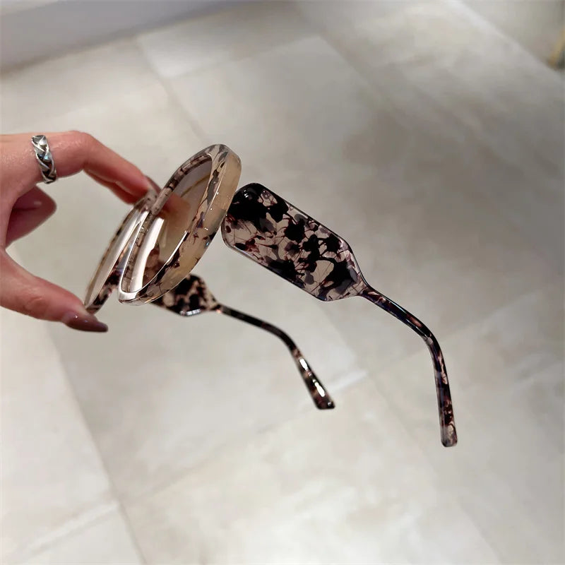 Oversized Round Sunglasses UV400 Eyewear