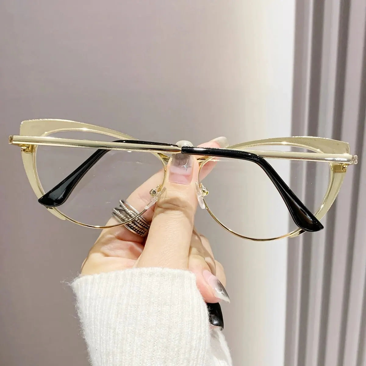 1pc Cat Eye Anti-blue Light Glasses For Women's Daily Life