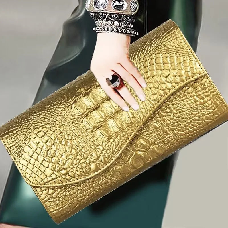 Cute Crossbody Luxury Leather Messenger Chain & Clutch