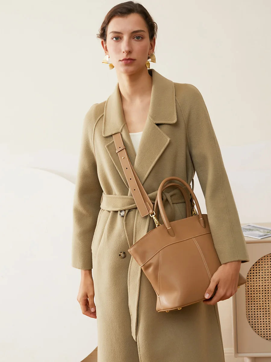 Genuine Leather Bucket Ladies Tote Bags
