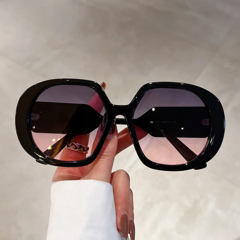 Oversized Round Sunglasses UV400 Eyewear