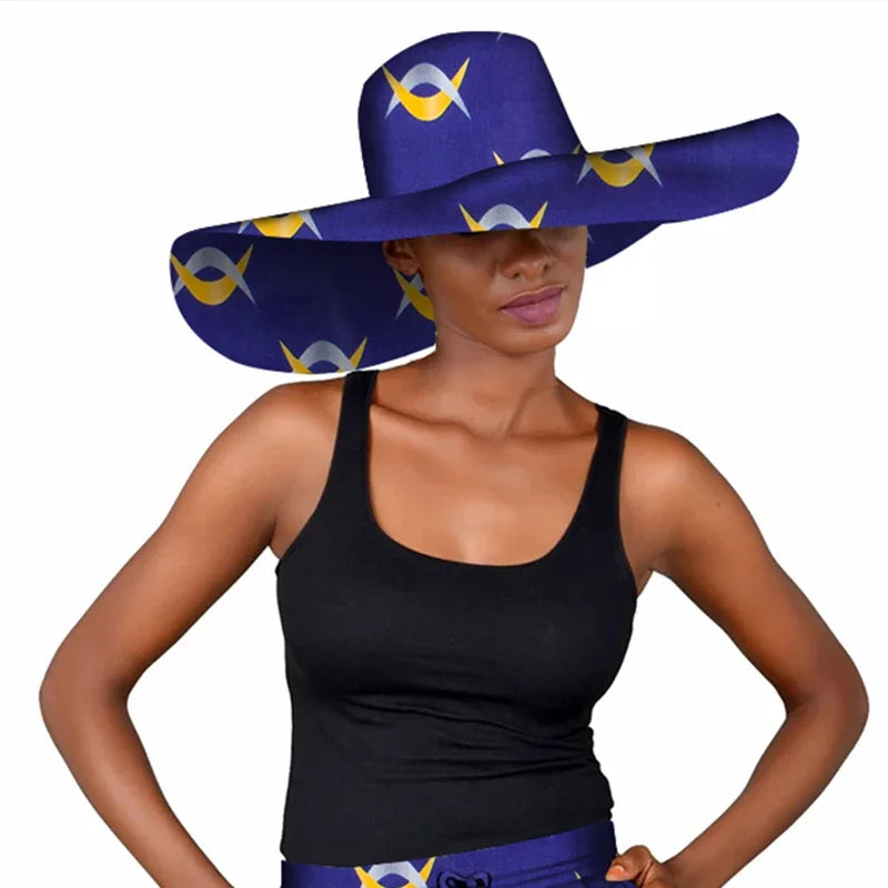 African Fashion Style Hat Handmade Ankara Print
