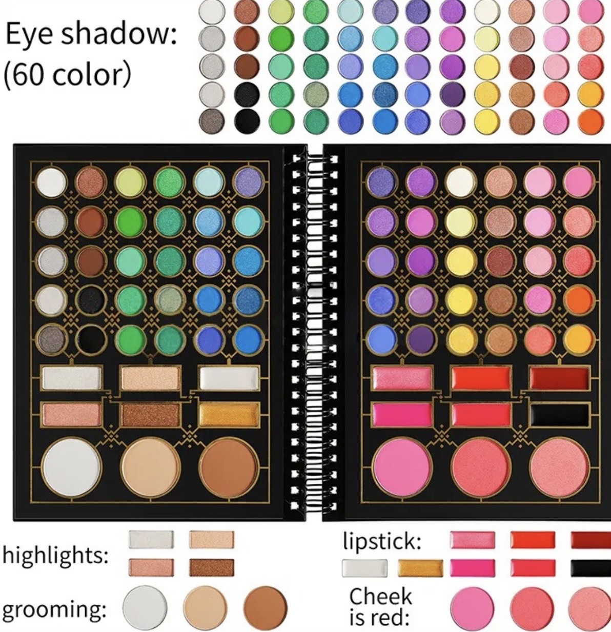 Ja'Nyne Cosmetics Glam Maketup Palette