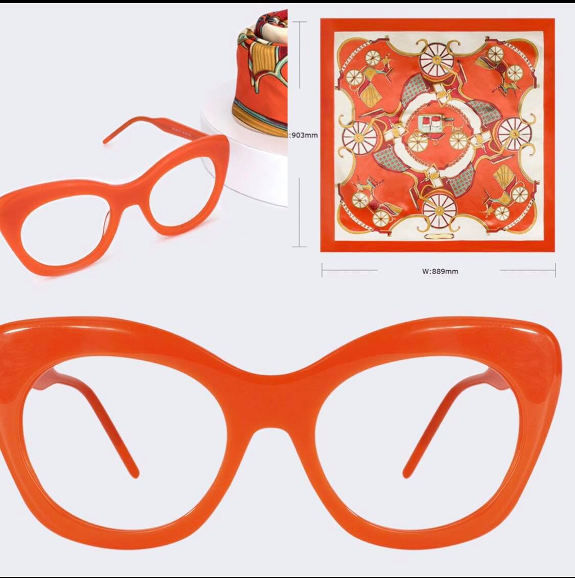Za'hira Vibrant Orange Glases or Queen Pack