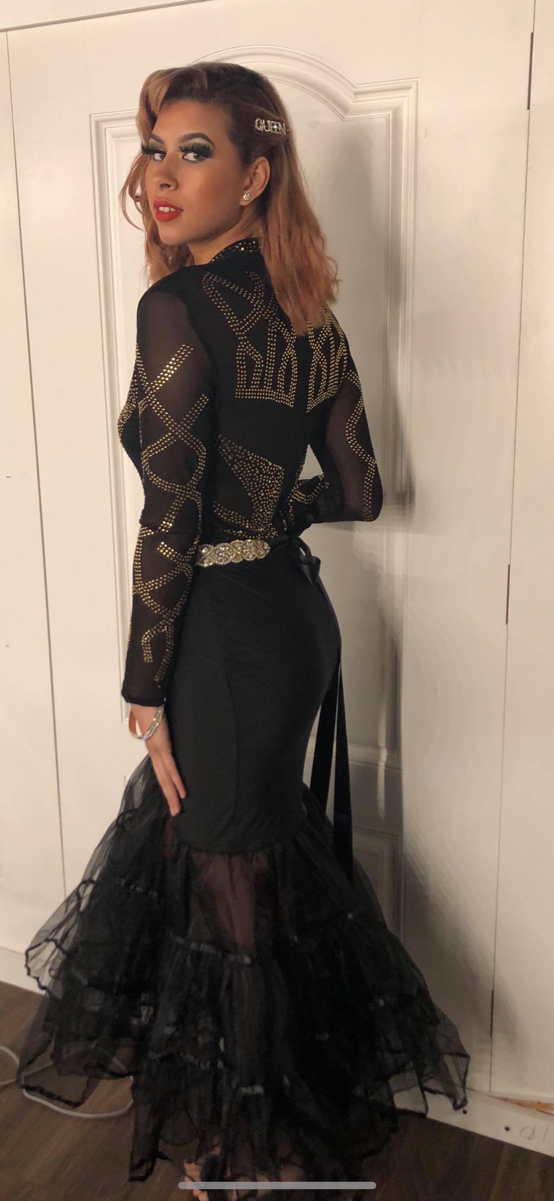 Sexy Rhinestone Sheer Mesh Long Sleeves Bodysuits