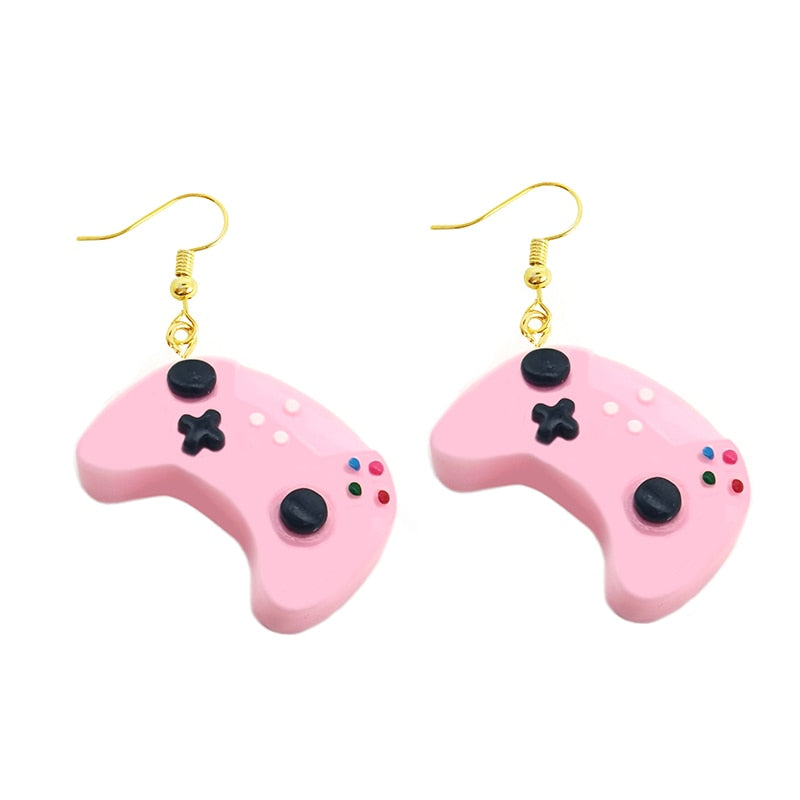 Earring For Women Resin Drop Custom Made Handmade Cute Girls Gift Eardrop Recreational Machines Game Fandle Gift Jewelry Party