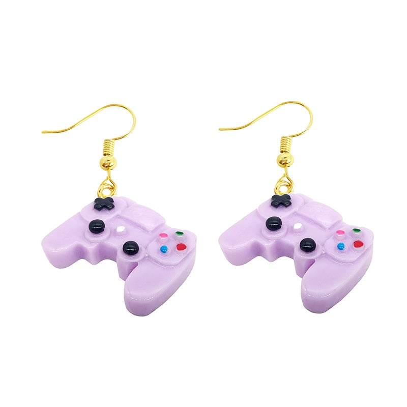 Earring For Women Resin Drop Custom Made Handmade Cute Girls Gift Eardrop Recreational Machines Game Fandle Gift Jewelry Party