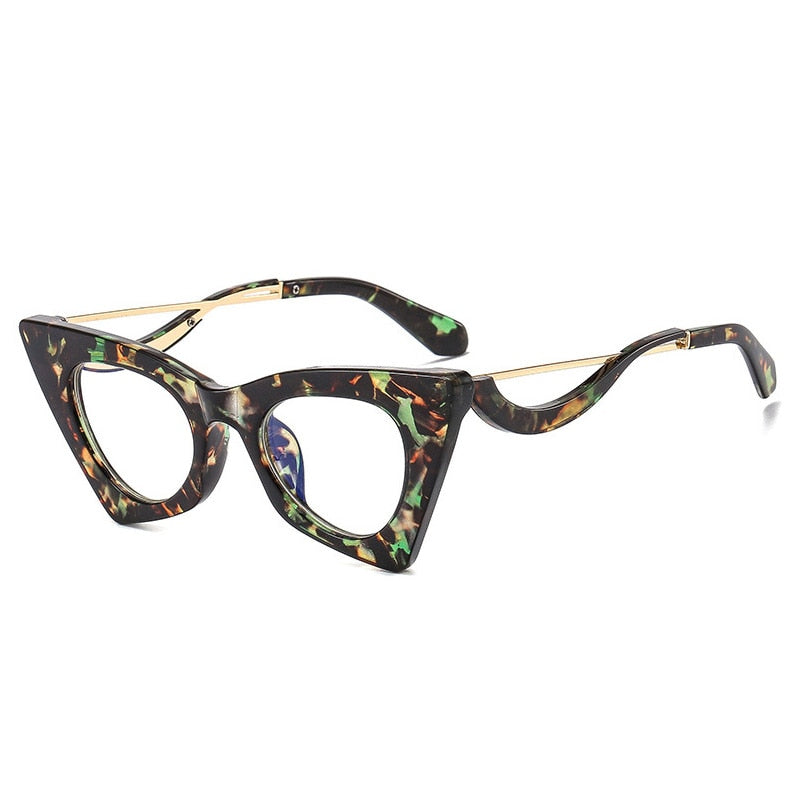 Fashion Unique Cat Eye Women Sunglasses Retro Colorful Eyewear Shades UV400