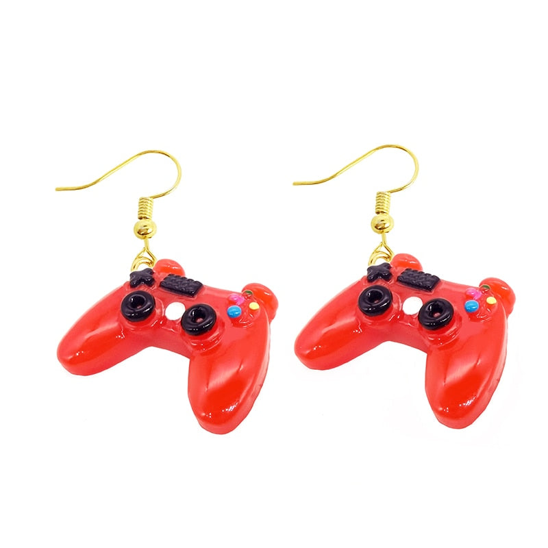 Earring For Women Resin Drop Custom Made Handmade Cute Girls Gift Eardrop Recreational Machines Game Fandle Gift Jewelry Party