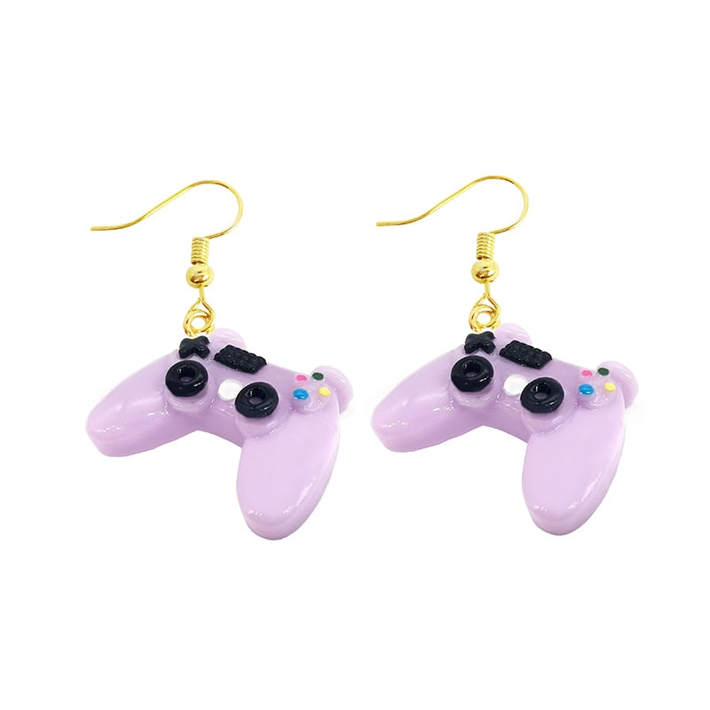 Earring For Women Resin Drop Custom Made Handmade Cute Girls Gift Eardrop Recreational Machines Game Fandle Gift Jewelry Party
