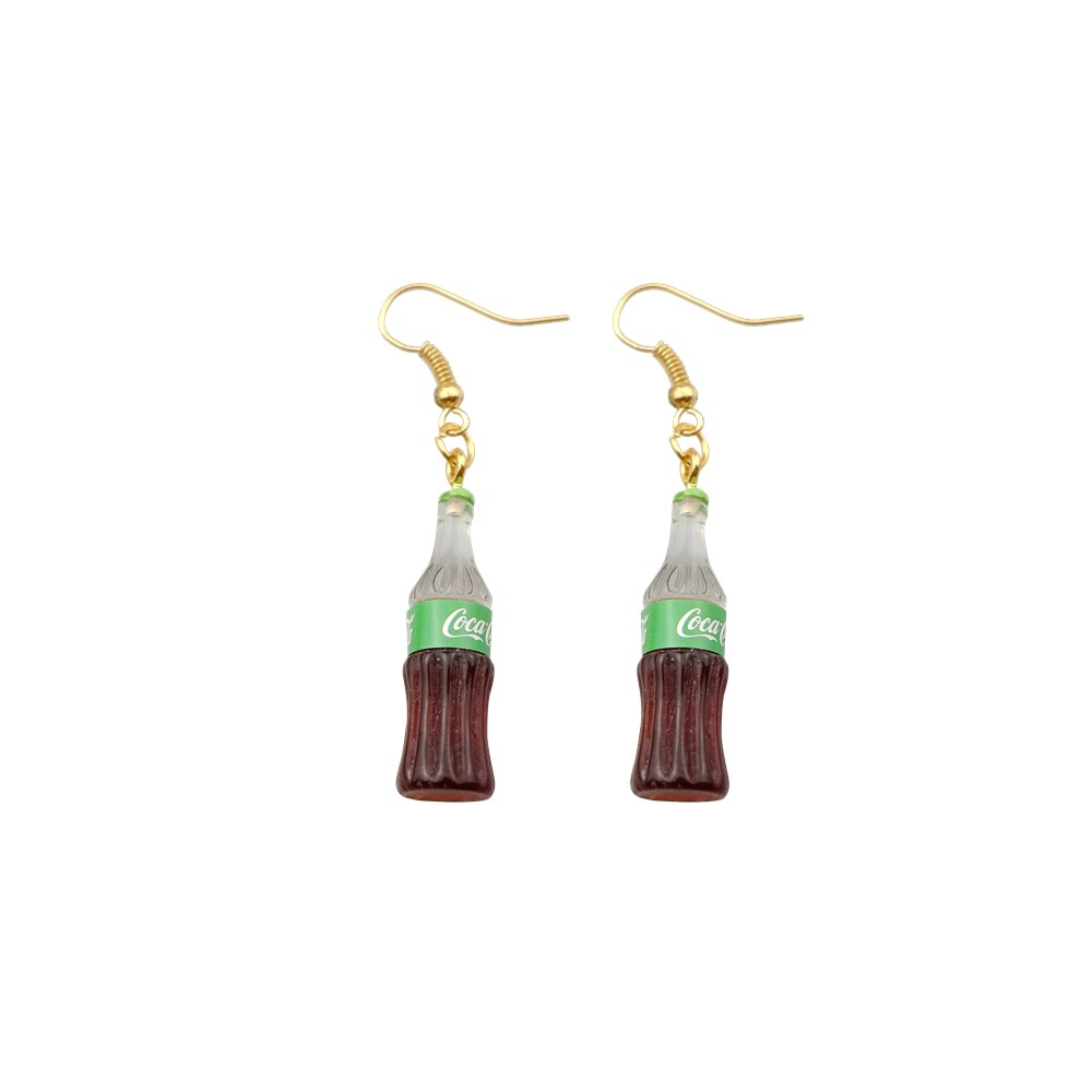 Cola Earring For Women Resin Cute Drink Drop Earrings Children Handmade Jewelry DIY Gifts