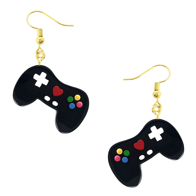 Earring For Women Resin Drop Custom Made Handmade Cute Girls Gift Eardrop Recreational Machines Game Fandle Gift Jewelry Party