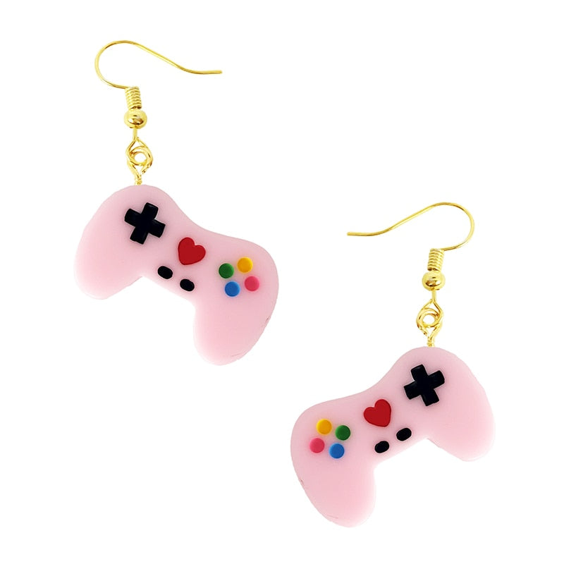 Earring For Women Resin Drop Custom Made Handmade Cute Girls Gift Eardrop Recreational Machines Game Fandle Gift Jewelry Party