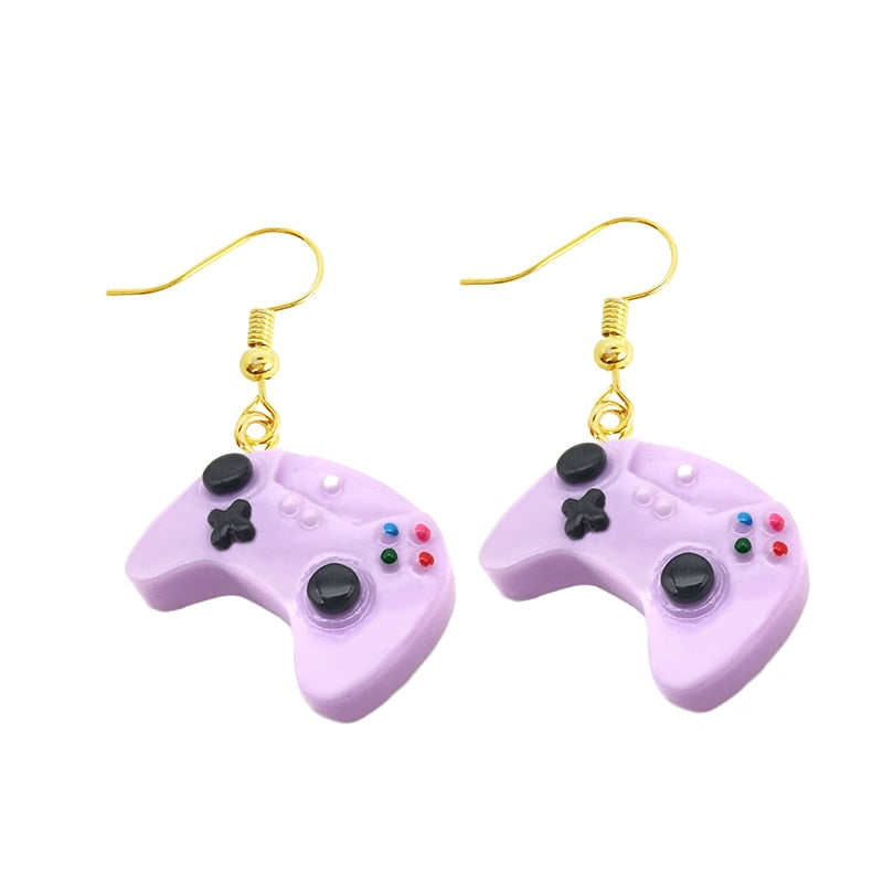 Earring For Women Resin Drop Custom Made Handmade Cute Girls Gift Eardrop Recreational Machines Game Fandle Gift Jewelry Party