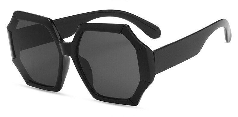 Unique Polygonal Square Sunglasses Brand Designer Gradient Lenses Sunglasses