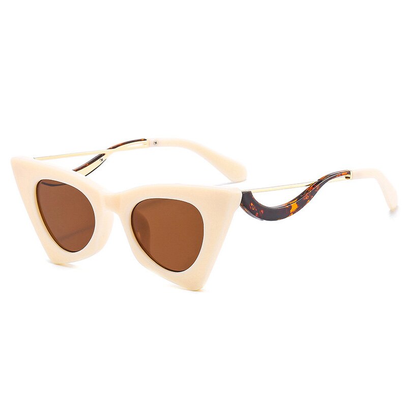Fashion Unique Cat Eye Women Sunglasses Retro Colorful Eyewear Shades UV400