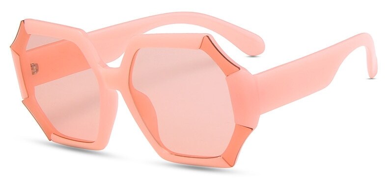 Unique Polygonal Square Sunglasses Brand Designer Gradient Lenses Sunglasses