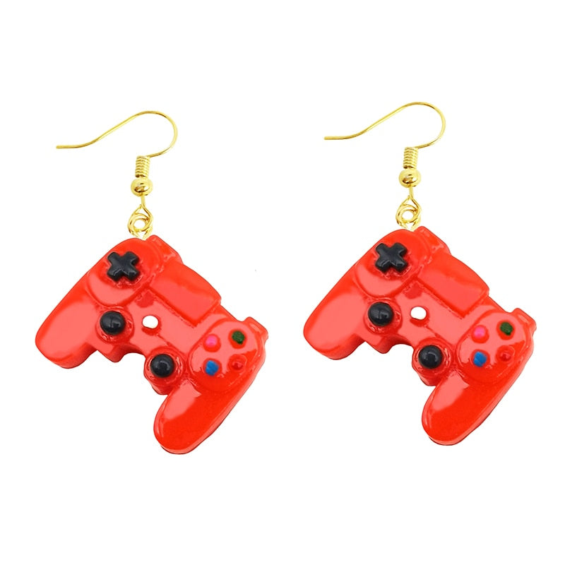 Earring For Women Resin Drop Custom Made Handmade Cute Girls Gift Eardrop Recreational Machines Game Fandle Gift Jewelry Party
