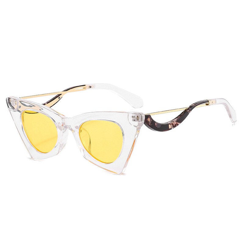Fashion Unique Cat Eye Women Sunglasses Retro Colorful Eyewear Shades UV400