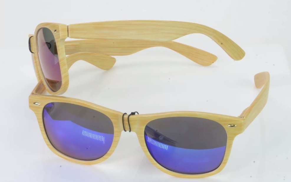 Za'hira Celeberty Colorful Lens Wood Sunglasses
