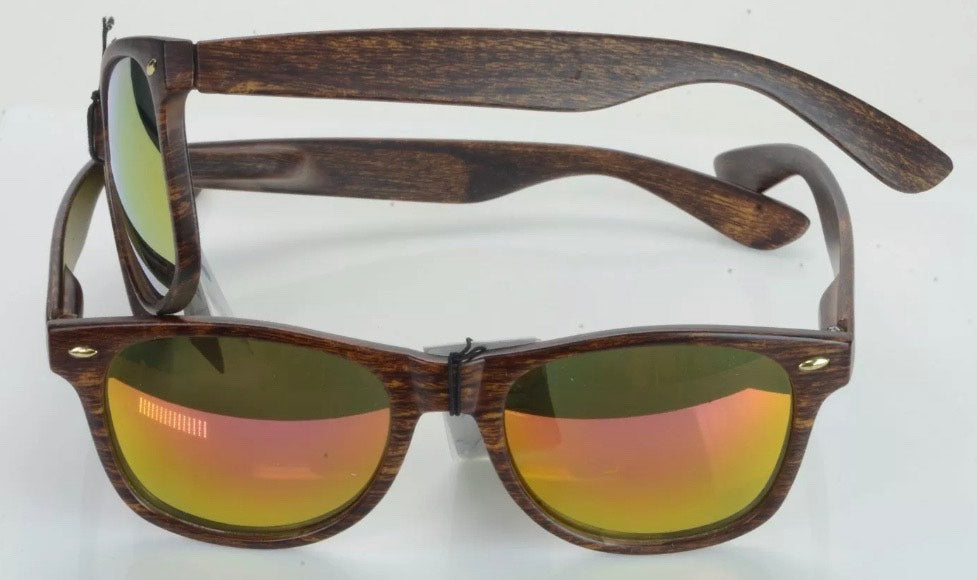 Za'hira Celeberty Colorful Lens Wood Sunglasses