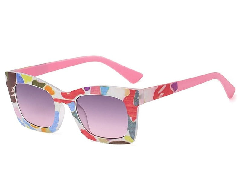 Sexy Colorful Square Sunglasses Women Trendy Gradient