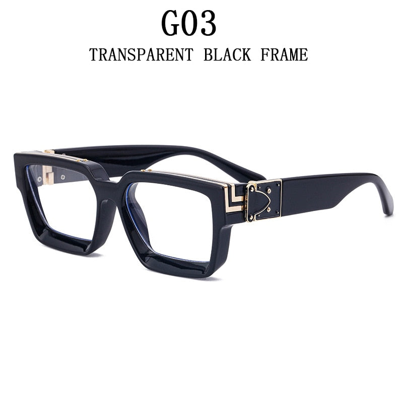 Square Oversized Millionaire Fashion Glasses Luxury Sunglasses For Men Vintage Sunglasses Women Sonnenbrille Gafas De Sol Lentes